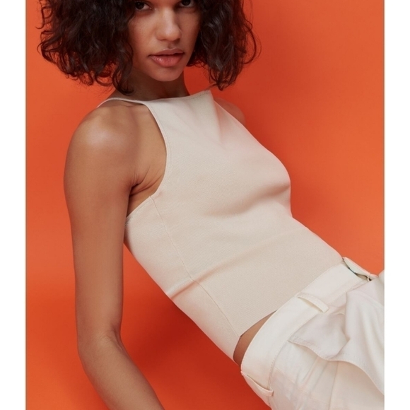 Zara strappy knit top - Picture 3 of 9